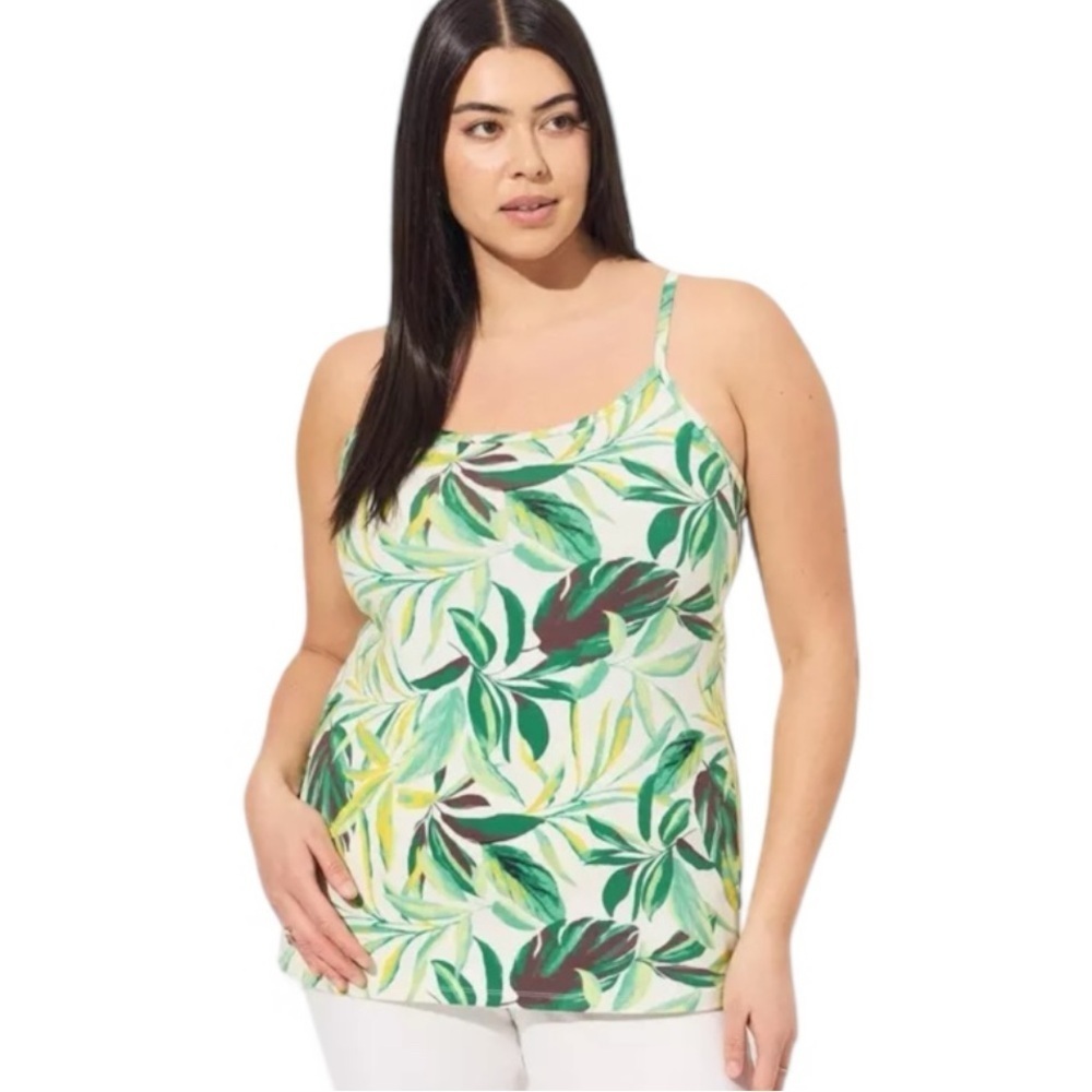 NWT Torrid Tropical Print Foxy Tank